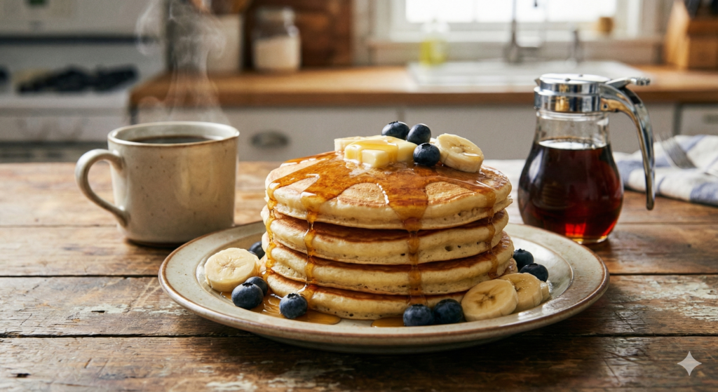 Receita Panqueca Americana Clássica