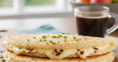 Receita Tapioca com Queijo Coalho