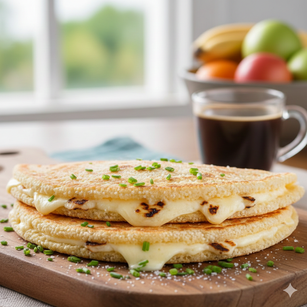 Receita Tapioca com Queijo Coalho